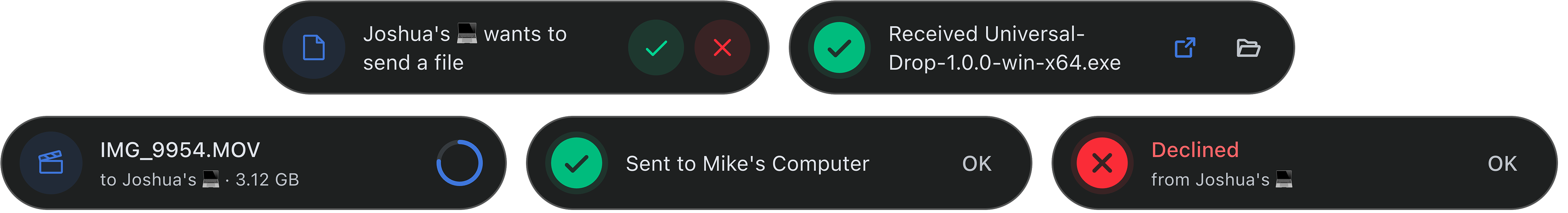 Island notification preview
